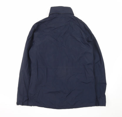 Columbia Mens Blue Waterproof Mid-Length Parka Jacket Size M