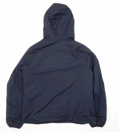 Michael Kors Women's Blue Hooded Puffer Jacket Size M