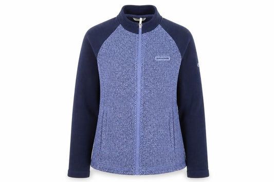 Craghoppers Women's Blue Full Zip Fleece Jacket UK 8