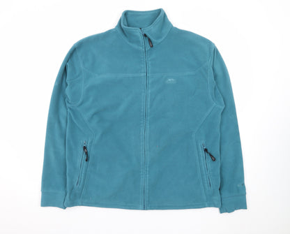 Trespass Men's Blue Fleece Full Zip Outdoor Jacket Size L
