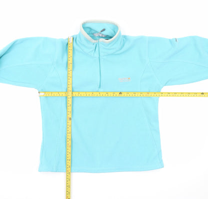 Regatta Women Blue Fleece Pullover Sweatshirt Size 10 1/2 Zip Outdoor