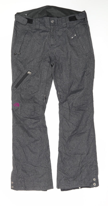 The North Face Womens Grey Snow Pants L Waterproof Insulated