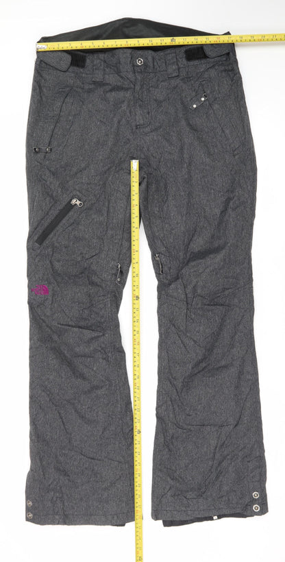 The North Face Womens Grey Snow Pants L Waterproof Insulated