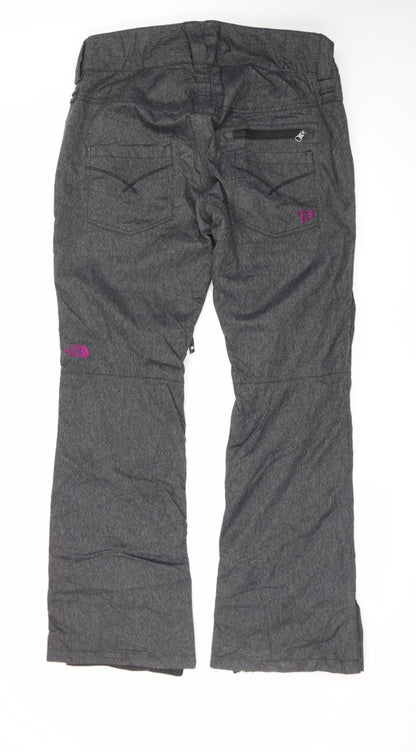 The North Face Womens Grey Snow Pants L Waterproof Insulated