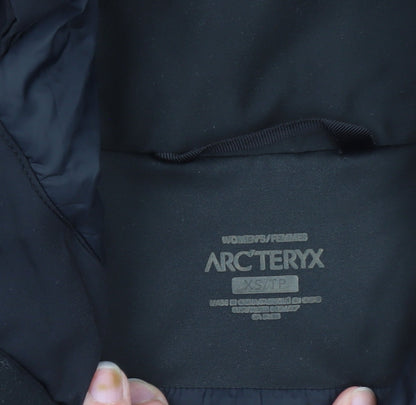 Arc'teryx Women's Black XS Long Hooded Insulated Parka Coat