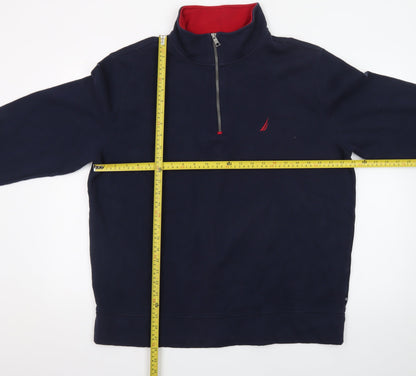 Nautica Men's Blue XL 1/2 Zip Fleece Pullover Sweatshirt