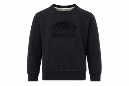 Roots Men's Black XS Pullover Sweatshirt Logo Knit Classic