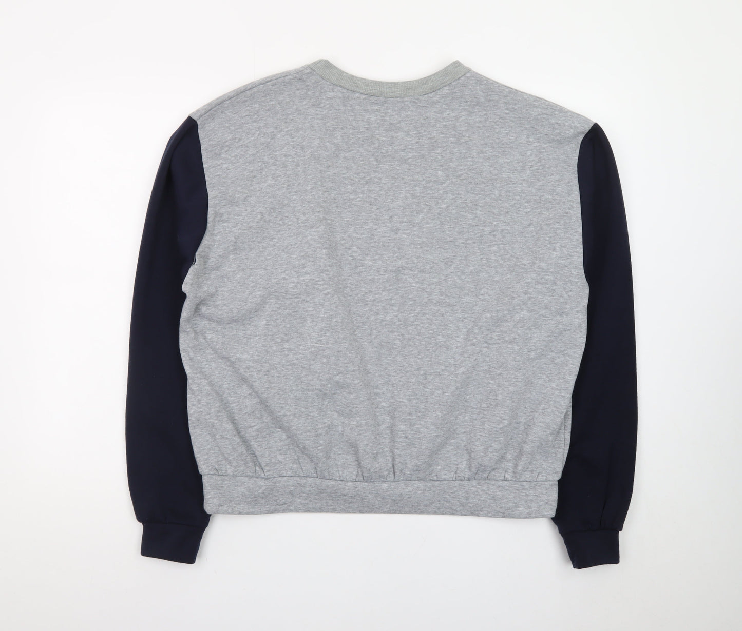 Warehouse Unisex Grey Navy Toronto 1989 Pullover Sweatshirt S