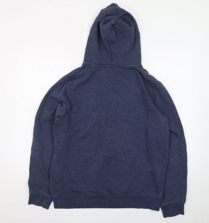 Saltrock Men's Blue Pullover Hoodie Size M Logo Fleece Sweatshirt