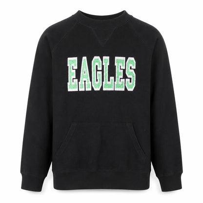 Badger Sport Men's Black Eagles Sweatshirt S Pullover Crew Neck