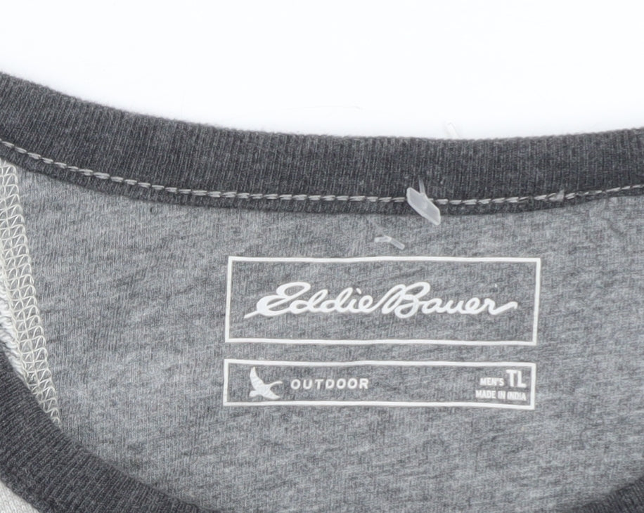 Eddie Bauer Men's Grey Cotton Pullover Sweatshirt 3XLT