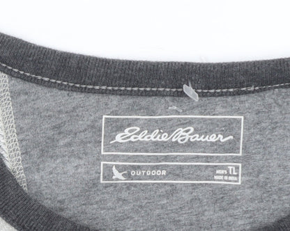 Eddie Bauer Men's Grey Cotton Pullover Sweatshirt 3XLT