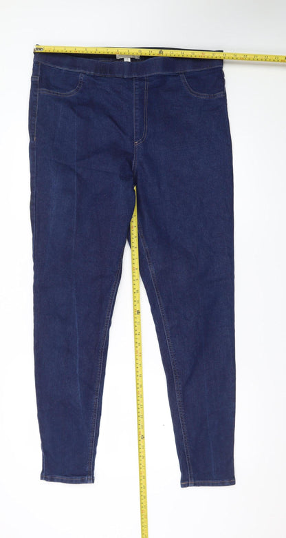 Marks and Spencer Women’s Blue Jegging Jeans Size 18 Long Stretch Denim