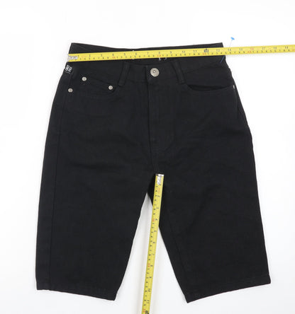 Akademiks Women's Black Cotton Bermuda Shorts Size 12