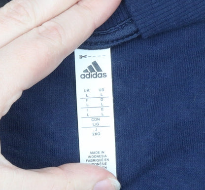 Adidas Men's Blue & Yellow Varsity Full Zip Jacket Size L