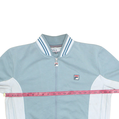Fila White Line Men's Blue Full Zip Sports Sweatshirt M