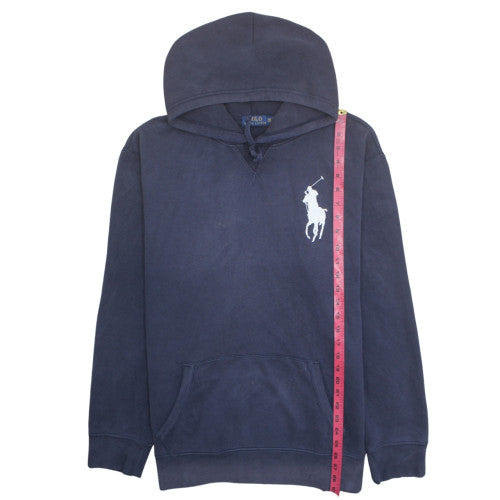 Ralph Lauren Mens Blue 2XL Pullover Hoodie with Logo