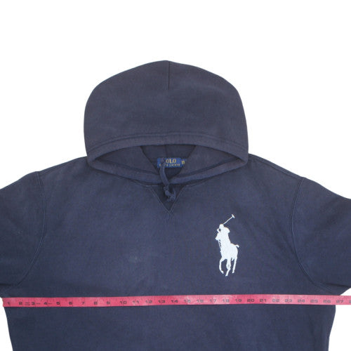 Ralph Lauren Mens Blue 2XL Pullover Hoodie with Logo