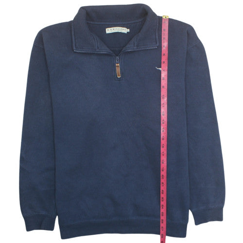 R.M. Williams Men’s Blue 1/4 Zip Fleece Sweatshirt XXL