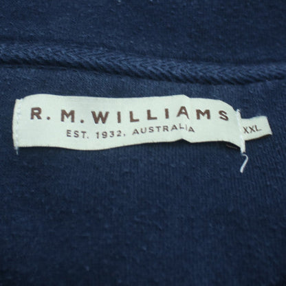 R.M. Williams Men’s Blue 1/4 Zip Fleece Sweatshirt XXL