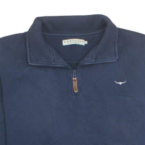 R.M. Williams Men’s Blue 1/4 Zip Fleece Sweatshirt XXL