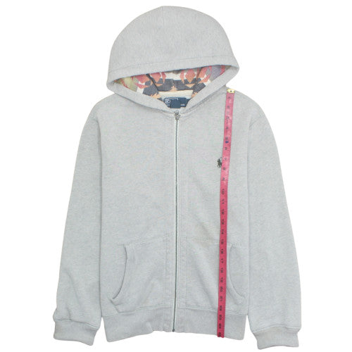 Polo Ralph Lauren Men's Grey Full Zip Hoodie Size M Cotton Blend