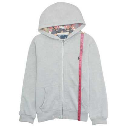 Polo Ralph Lauren Men's Grey Full Zip Hoodie Size M Cotton Blend