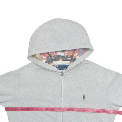 Polo Ralph Lauren Men's Grey Full Zip Hoodie Size M Cotton Blend
