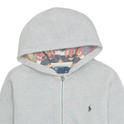 Polo Ralph Lauren Men's Grey Full Zip Hoodie Size M Cotton Blend