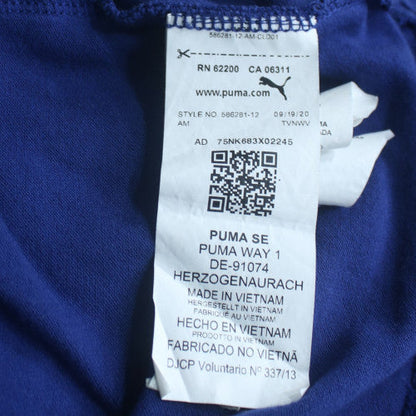 Puma Men's Blue 2XL Regular Fit Cotton Polo Shirt