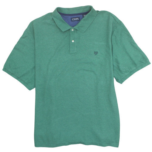 Chaps Men's Green 4XB Classic Fit Cotton Polo Shirt