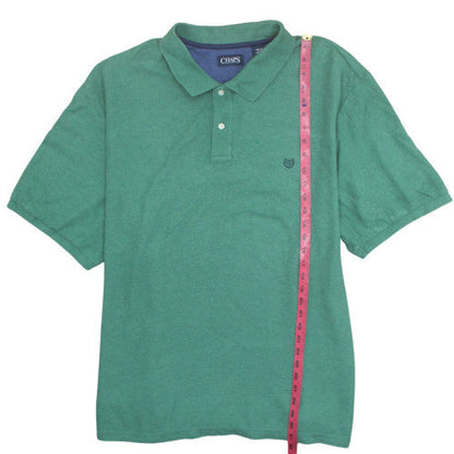 Chaps Men's Green 4XB Classic Fit Cotton Polo Shirt