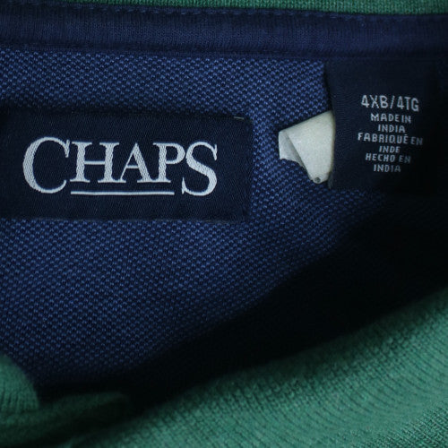 Chaps Men's Green 4XB Classic Fit Cotton Polo Shirt
