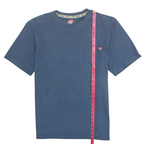 Wrangler Workwear Men's Blue XLT Cotton Crew Neck Short Sleeve T-Shirt