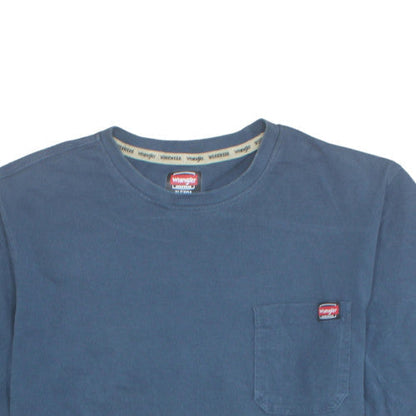 Wrangler Workwear Men's Blue XLT Cotton Crew Neck Short Sleeve T-Shirt
