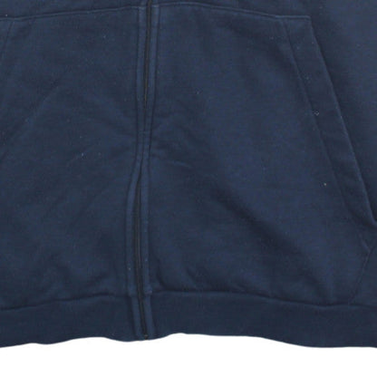 Adidas Mens Navy 3XL Full Zip Hoodie with Logo Detailing