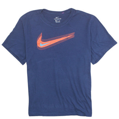 Nike Men's Blue Short Sleeve Crew Neck Graphic T-Shirt XXL