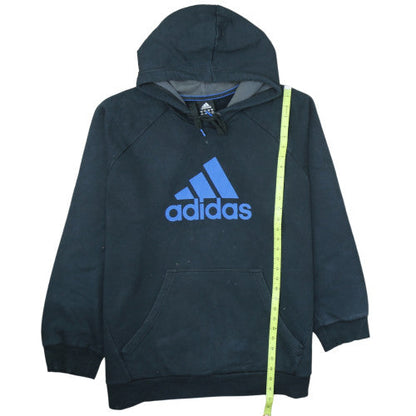 Adidas Men’s Black 2XL Pullover Hoodie Sports Fleece Sweatshirt