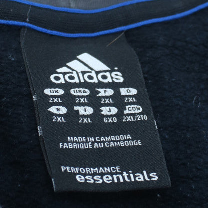 Adidas Men’s Black 2XL Pullover Hoodie Sports Fleece Sweatshirt