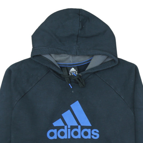 Adidas Men’s Black 2XL Pullover Hoodie Sports Fleece Sweatshirt