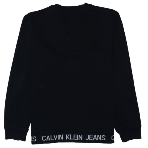 Calvin Klein Jeans Men's Black Logo Pullover Sweatshirt XXL