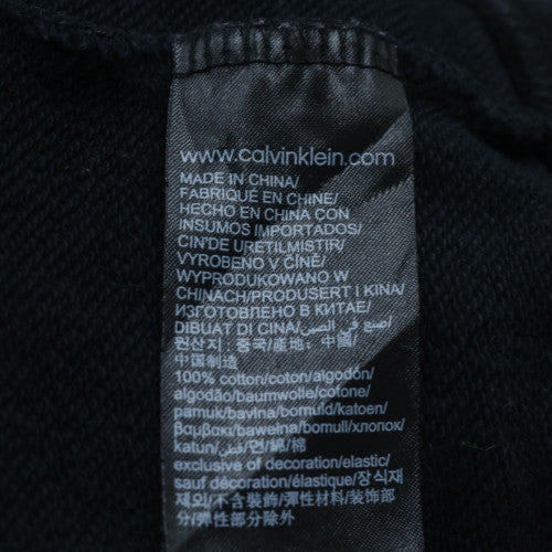 Calvin Klein Jeans Men's Black Logo Pullover Sweatshirt XXL