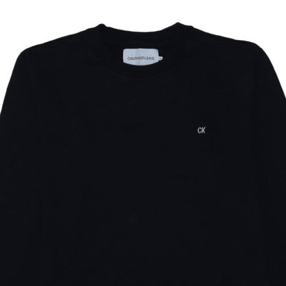 Calvin Klein Jeans Men's Black Logo Pullover Sweatshirt XXL