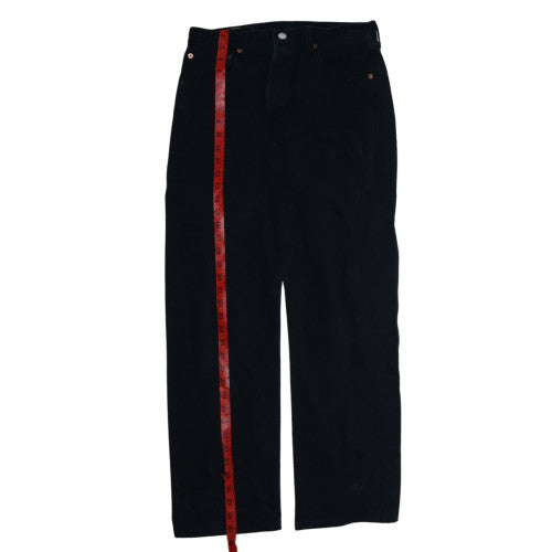 Levi's 501 Men's Black Straight Jeans W33 L32 Denim Classic Fit