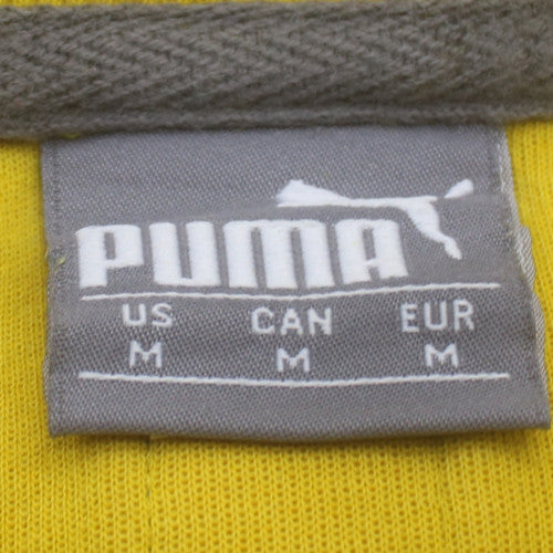Puma Men's Yellow Crew Neck Pullover Sweatshirt M