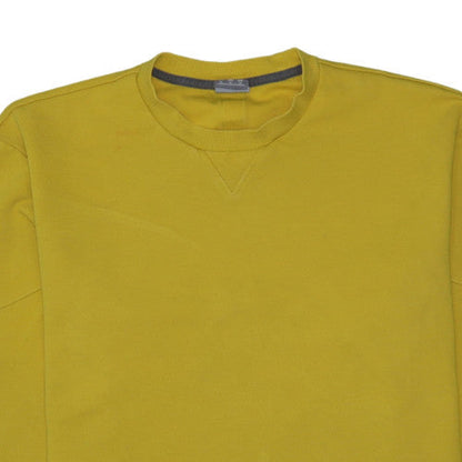 Puma Men's Yellow Crew Neck Pullover Sweatshirt M