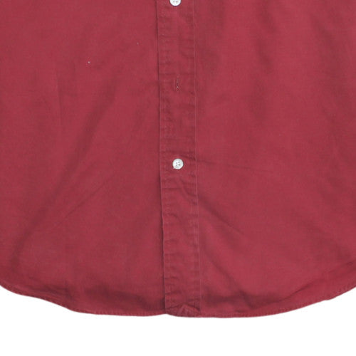 Polo Ralph Lauren Men's Red Custom Fit Long Sleeve Button-Up Shirt Size M