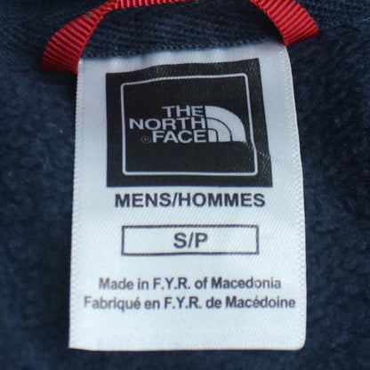 The North Face Men Blue Hoodie Pullover S Cotton Fleece Logo
