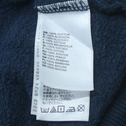 The North Face Men Blue Hoodie Pullover S Cotton Fleece Logo