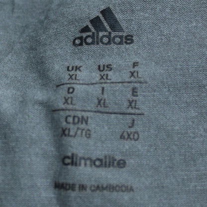 Adidas Men's Grey 'Be Nice Train Nasty' Climalite XL T-Shirt